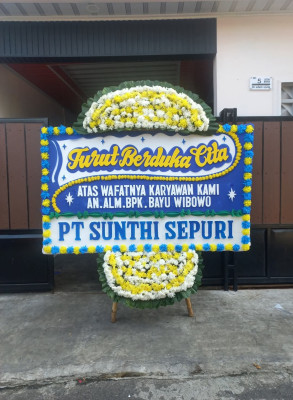 Papan Bunga Duka di Taraju